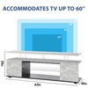 FONTOI TV Stands for Televisions up to 70", Gaming Entertainment Center Storage Console Table for Living room, Gray, 16"*21"*63" - 3 of 4
