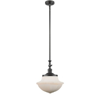 Oxford - 1 Light Mini Pendant In Traditional Style-15 Inches Tall and 11.75 Inches Wide