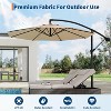 GustoWave 10Ft Offset Hanging Patio Umbrella for Yard, Garden - 4 of 4