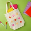 Juvale Set of 24 Bulk Blank Cotton Canvas Tote Bags for Women, DIY, Crafts Projects, Reusable Shopping Bags for Groceries, Cloth Gift Bags, 13x11.5 in - 2 of 4