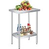 Stainless Steel Table, Prep Workstation, 1000LBS, NSF Commercial Work Table with Adjustable Undershelf, for Restaurant, Kitchen - 3 of 4