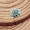 Slickblue Rhodium Brass Ring with Jet Cubic Zirconia - Single-Tone Design, Women's Jewelry, Size 5-10 - 2 of 3
