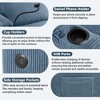 VynxariaConvertible Full-Size Sleeper Sofa (2-Person) 2 USB Ports, Cup Holders, Phone Holder, Side Storage Pockets, Sturdy Frame - 4 of 4