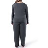 Fruit of the Loom Women's and Women's Plus Long Sleeve Pajama Set - 2 of 4