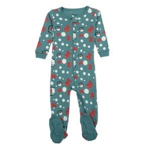 Leveret Kids Cotton Footed Pajamas - 1 of 3