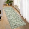 Area Rug Machine Washable Low Pile Rug with Rubber Backing Floor Carpet Low Pile Vintage Foldable Rugs for Bedroom Living Room Home Office Playroom - 3 of 4