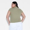 Women's Slim Fit Short Sleeve Mock Turtleneck T-Shirt - Wild Fable™ - 3 of 4