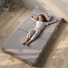 ARTPLAN Fold Sofa Bed-Sleeper Single with Pillow,Futon Sleeper Chair Guest Bed with Washable Linen Cover, Foldable Mattress for Living Room, Apartment - 2 of 4
