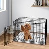 Sweet Jojo Designs Dog Crate Bottom Tray Pan Cover 36in. Stripe White and Grey - 2 of 4