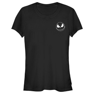 Juniors Womens The Nightmare Before Christmas Jack Skellington Small Portrait T-Shirt - 1 of 4