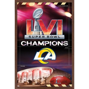 Trends International NFL Los Angeles Rams - Super Bowl LVI Champions Framed Wall Poster Prints - 1 of 4
