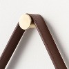 26" Wood Mirror with Pleather Strap Hanger - Threshold™ designed with Studio McGee - image 4 of 4