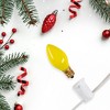 Northlight Pack of 25 Incandescent C7 Opaque Yellow Christmas Replacement Bulbs - 2 of 4