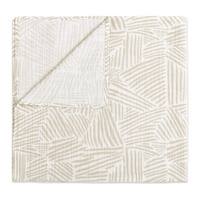 Babyletto Oat Stripe Muslin Swaddle Blanket