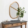 SEVOBAL Bathroom Vanity Mirrors Asymmetrical Decorative Wavy Accent Mirror Impact-Resistant Shatter-Resistant Glass, Natural, 22.05"*31.89"*1.18" - 3 of 4