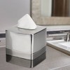 Nu Steel Triune Tone Stainless Steel Boutique Tissue Box Cover: 6"x5" Holder - 3 of 4
