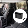 Unique Bargains Car Trash Can Hanging Front Rear Seats Plastic Trash Bin Black 1 Pc - 2 of 4