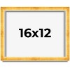 PosterPalooza | Minimalist Shadow Box Gold Picture Frame - UV Acrylic, Backing Board, Hanging Hardware - 2 of 4