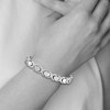 Black Bow Jewelry Stainless Steel Hugs and Kisses Link Bracelet, 8 Inch - 4 of 4