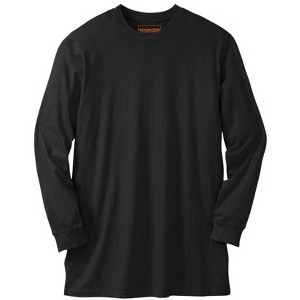 Boulder Creek by KingSize Men's Big & Tall Heavyweight Long-Sleeve No Pocket Crewneck Tee - 1 of 4