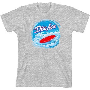 "Disc Ace" Frisbee Disc Youth Crew Neck Short Sleeve Tee - 1 of 2
