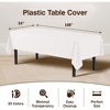 Crown Display 54 in. x 108 in. Plastic Tablecloth - 12 Pack - 3 of 4
