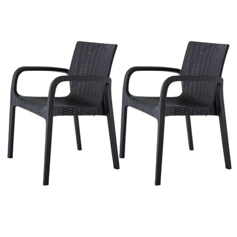 Stackable rattan patio chairs hot sale