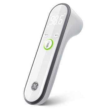 GE Truvitals Digital Forehead Thermometer for Adults, Kids & Babies, Non-Contact 2-in-1 Infrared Temperature Scanner, Instant Reading, LCD Screen