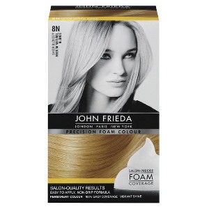 John Frieda Precision Foam Colour - Natural Blonde, 8N Medium Natural Yellow