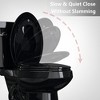 Whizmax Toilet Seat with Slow Soft Close - Easy to Install and Clean, Never Loosens - 3 of 4