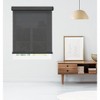 Linen Avenue Cordless Cassette 5% Solar Roller Shade,Black, Charcoal, and White (Arrives 1/4" Narrower) - 3 of 4