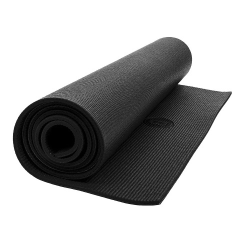 Body Sport 1 8 Yoga Mat Black High density Non slip Surface With Shock Absorption Ideal For Yoga Pilates And Home Workouts Target