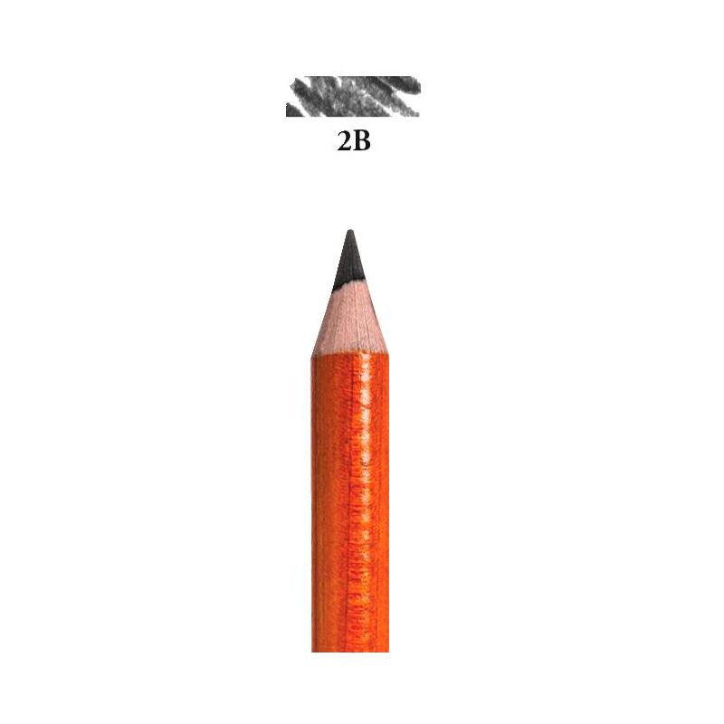 Generals Extra Smooth Top Quality Charcoal Pencils, 2B Tip, Black, Pack of 12, 3 of 4
