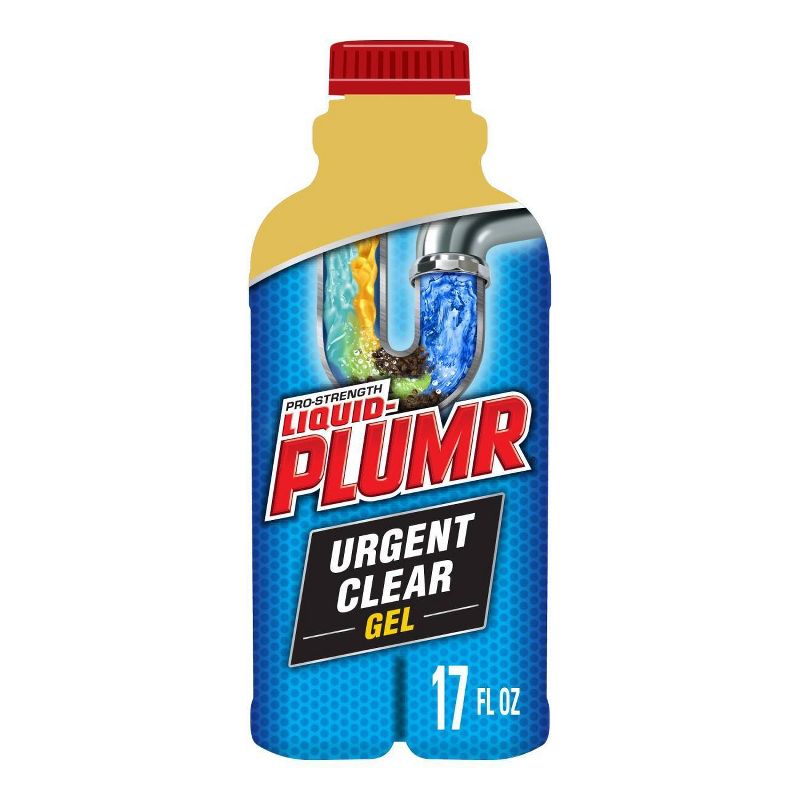 Liquid-Plumr Industrial Strength Urgent Clear, Liquid Drain Cleaner - 17oz, 1 of 10