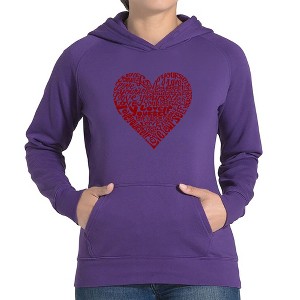 LA Pop Art Love Yourself - Women's Word Art Hooded Sweatshirt - 1 of 4