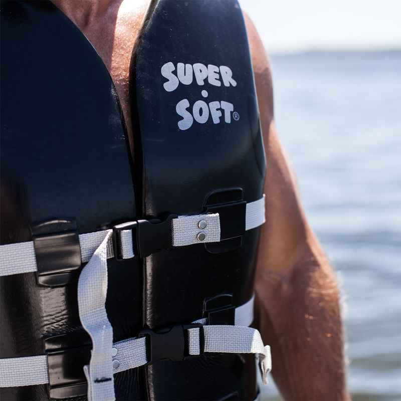 TRC Recreation Super Soft Vinyl Coated Foam USCG Approved Type III PFD Adult Water Safety Life Jacket Swim Vest, 5 of 6