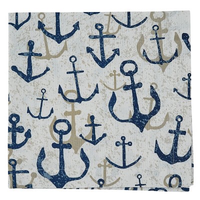 Split P Wayward Anchors Napkin Set - Blue