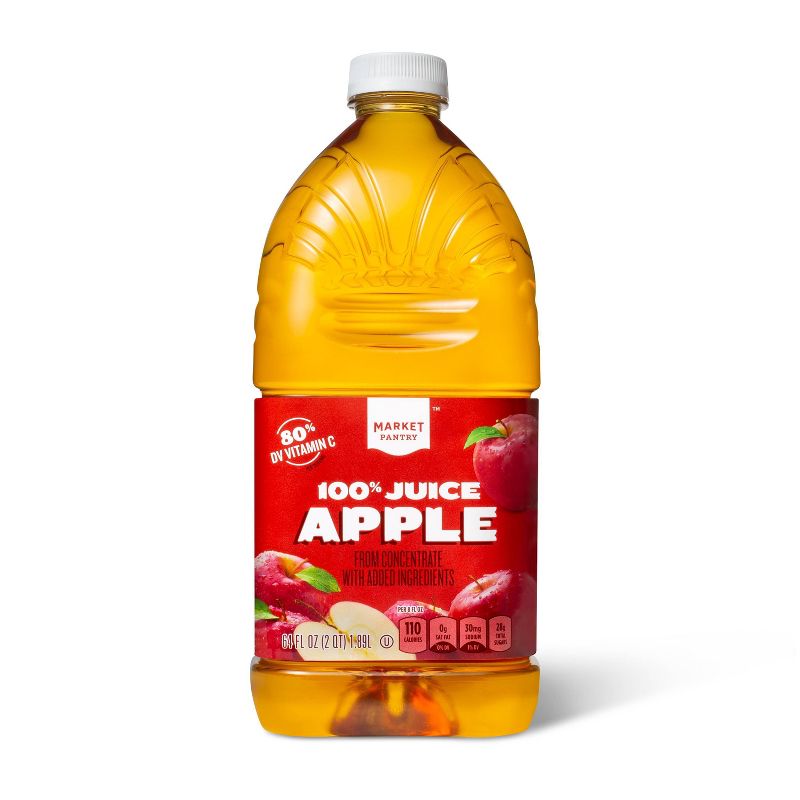 100% Apple Juice - 64 fl oz Bottle - Market Pantry&#8482;, 1 of 4