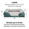 FurHaven Velvet Waves Perfect Comfort Cooling Gel Top Memory Foam Sofa Dog Bed - 4 of 4