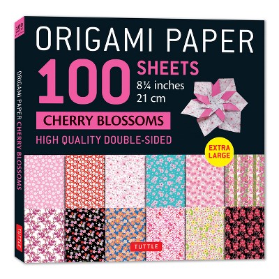Origami Paper 100 Sheets Cherry Blossoms 8 1/4 (21 CM) - by  Tuttle Studio (Loose-Leaf)