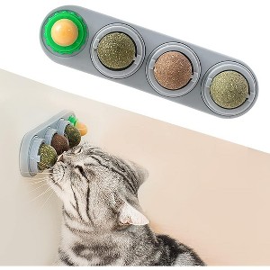 Potaroma 4 Catnip Silvervine Ball Toys, Extra Cat Energy Ball - 1 of 3