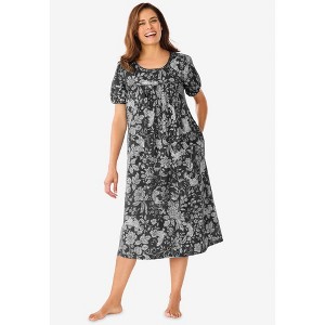 Only Necessities Short Print Shirred Lounger - 1 of 4