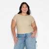 Women's Short Sleeve Boatneck Synthetic T-Shirt - Wild Fable™ - 2 of 3