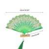 Unique Bargains Butterfly with Tassel Folding Fan 1 Pc - 2 of 4