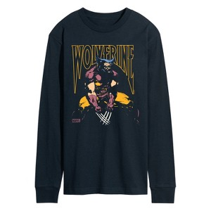 Men's - Marvel - Wolverine Silhouette Long Sleeve Graphic T-Shirt - 1 of 4