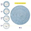Two Tone Cotton 15" Round Woven Placemat Sets by Sweet Home Collection™ - 4 of 4