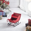 KWPZQEB Christmas Decorations Christmas - Metal Sleigh Decor, Distressed Festive Holiday Centerpiece for Home Office Party Decor - 2 of 4