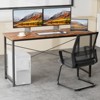Kumasinova 30"H Modern Computer Desk for Home Office,X-Shaped Reinforcement Sturdy Wrting Desk,Sleek Wooden Tabletop Home Workstation - 2 of 3