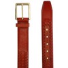 CTM Men's Italian Leather Side Lace Belt - 2 of 4