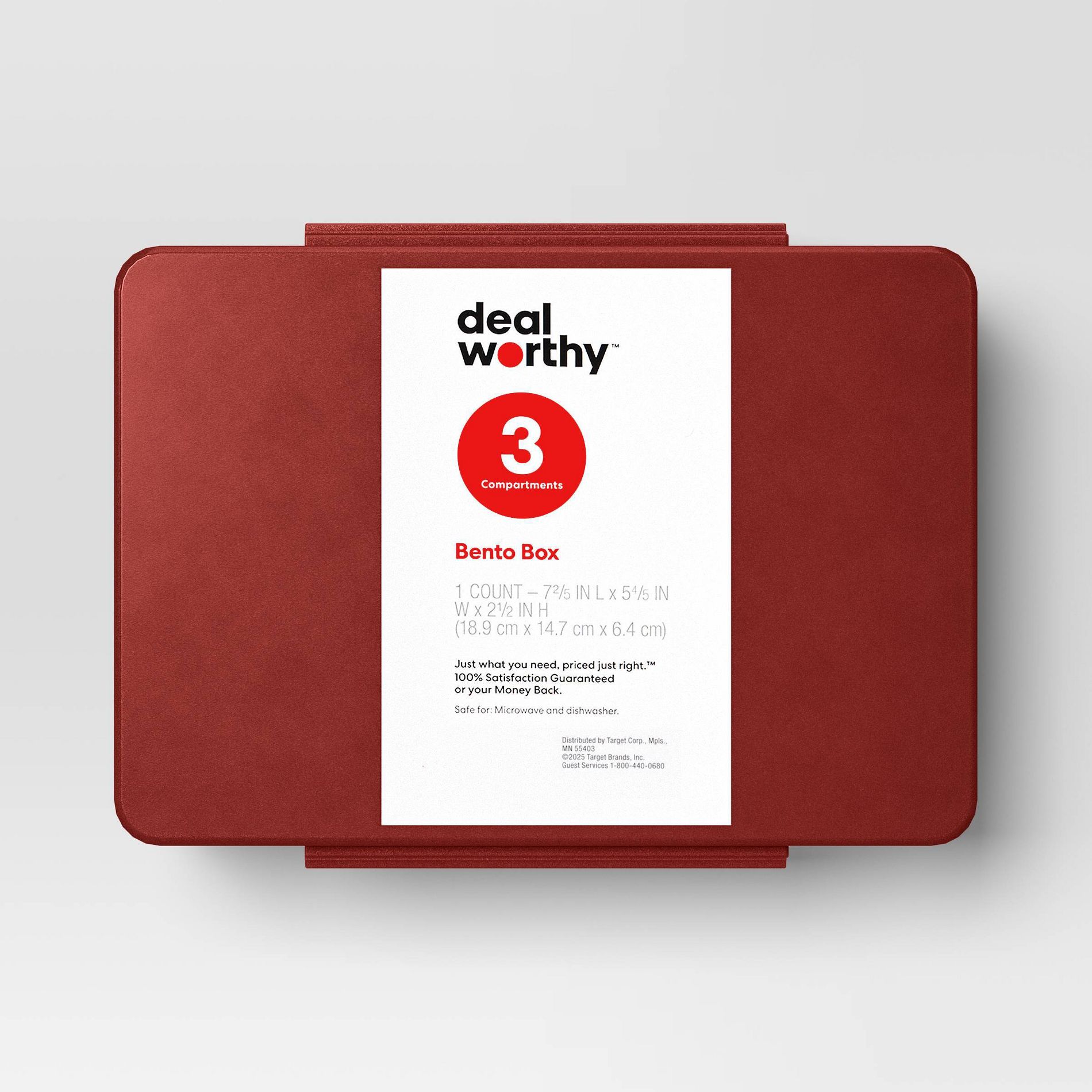 Bento Boxes - Dealworthy™ Red: BPA-Free Polypropylene Lunchbox for Adults